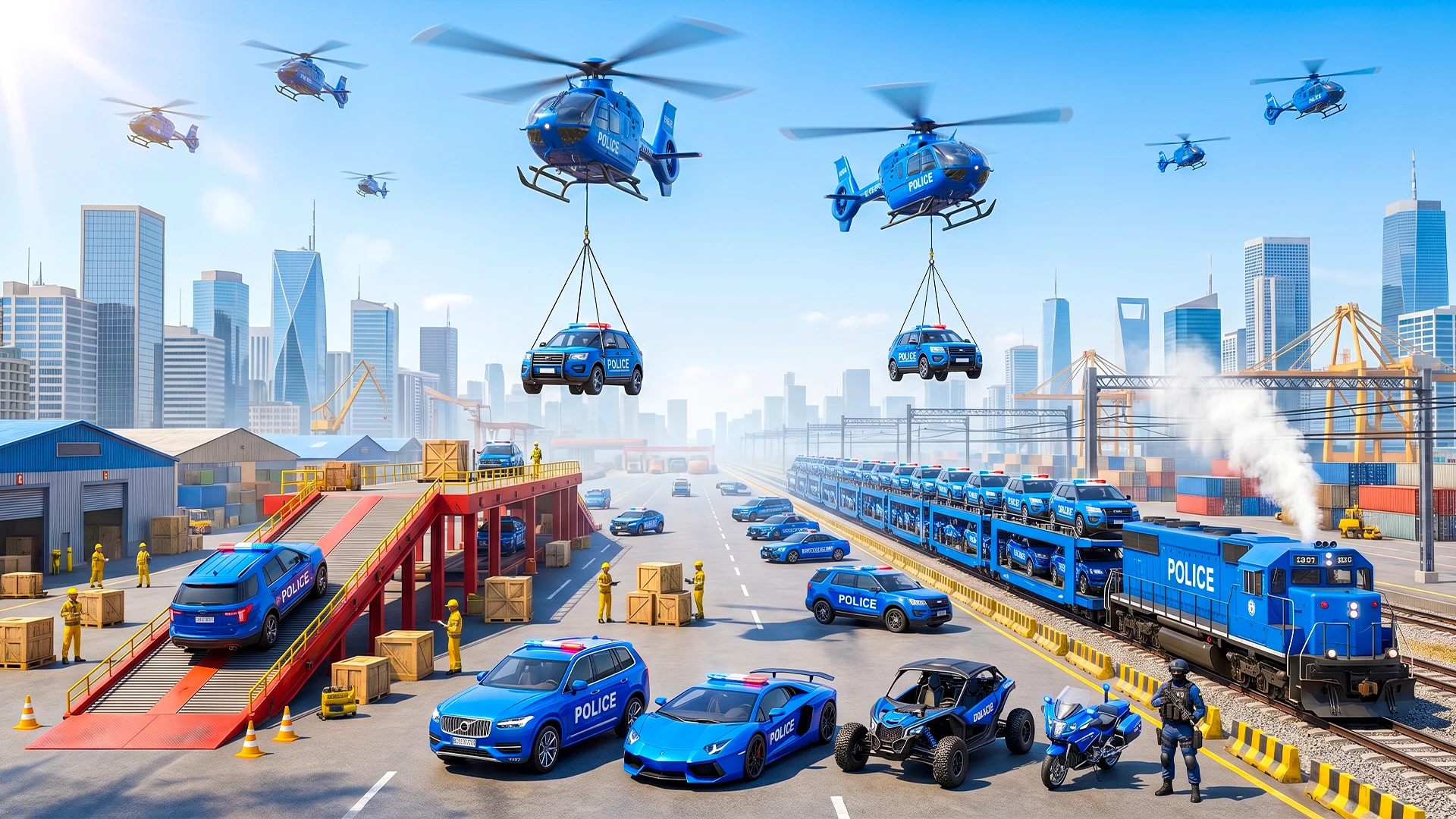 Police Transport Truck Driving screenshot